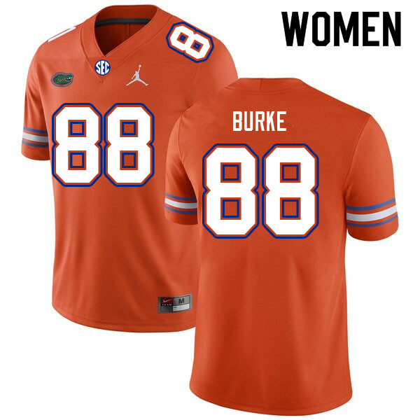 Women #88 Marcus Burke Florida Gators College Football Jerseys Sale-Orange